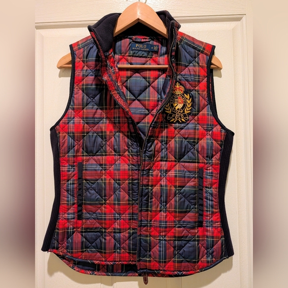 Polo Ralph Lauren Jackets & Blazers - Ralph Lauren- Vintage Women's Tartan Insulated Puffer Gilet - M